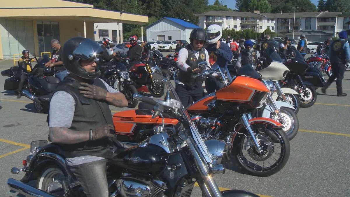 Members gathered Sunday morning in Abbotsford for their annual fundraising ride.