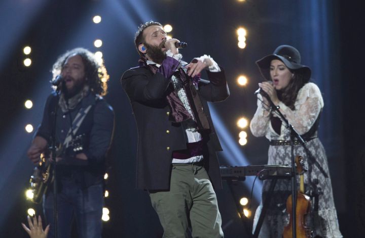 The Strumbellas perform at the Juno awards show Sunday April 2, 2017 in Ottawa. 