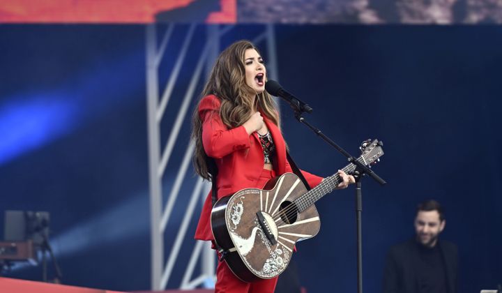 Country music singer Tenille Townes performs during Canada Day celebrations at LeBreton Flats in Ottawa, on Friday, July 1, 2022.