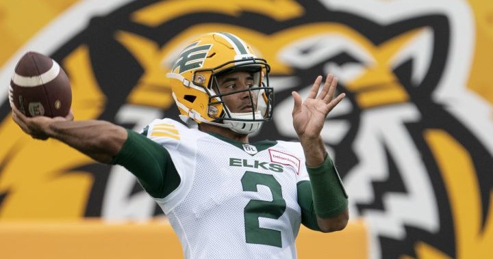 Tre Ford and Edmonton Elks win 29-25 over Tiger-Cats in Hamilton