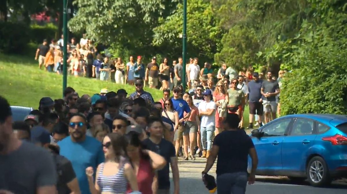 Thousands were forced to wait in hours-long lineups, trying to enter a Vancouver beer and music festival.