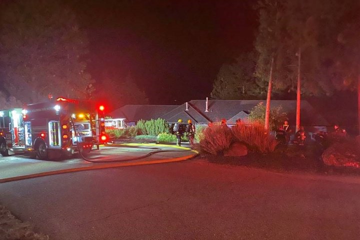Residents safely evacuated from West Kelowna house fire