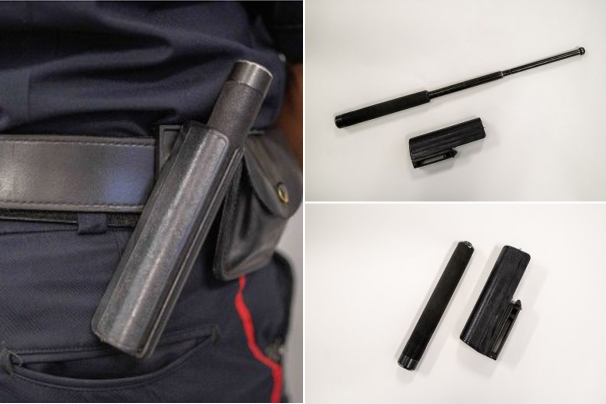 Waterloo Regional Police released several pictures of similar batons to the one that went missing.