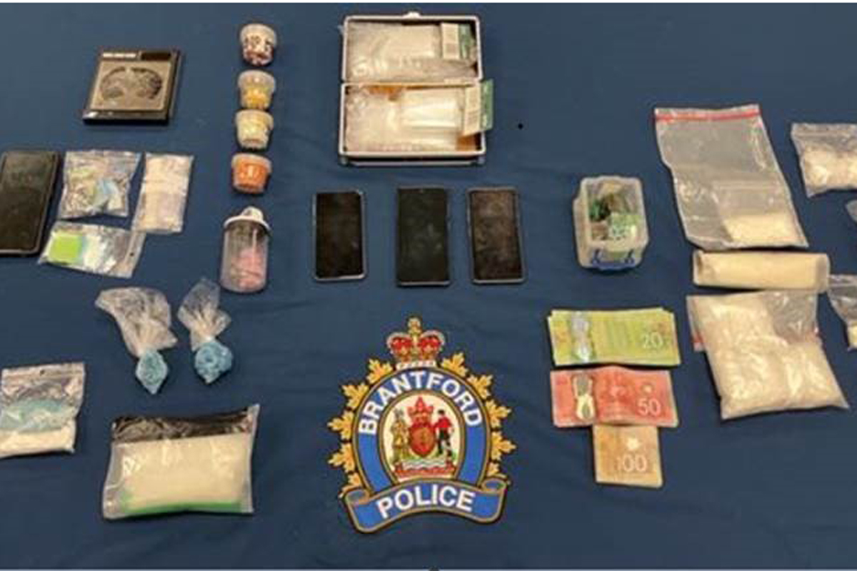 Inside the home, police say they seized 335.6 grams of suspected fentanyl (with an estimated street value of $134,240) and 545.4 grams of suspected crystal methamphetamine ($81,810).