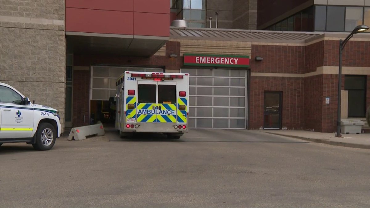 File: The emergency department at the University of Alberta Hospital in Edmonton.