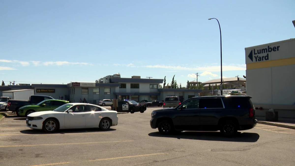 Police and paramedics were called to a shopping centre a few blocks away from the shooting in Greenview July 21, 2022.