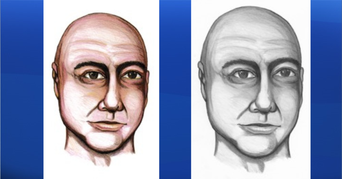 Calgary police are turning to the public's help in trying to identify a dead man found in the Bow River on June 12, 2022 by releasing a sketch of what he looked like.