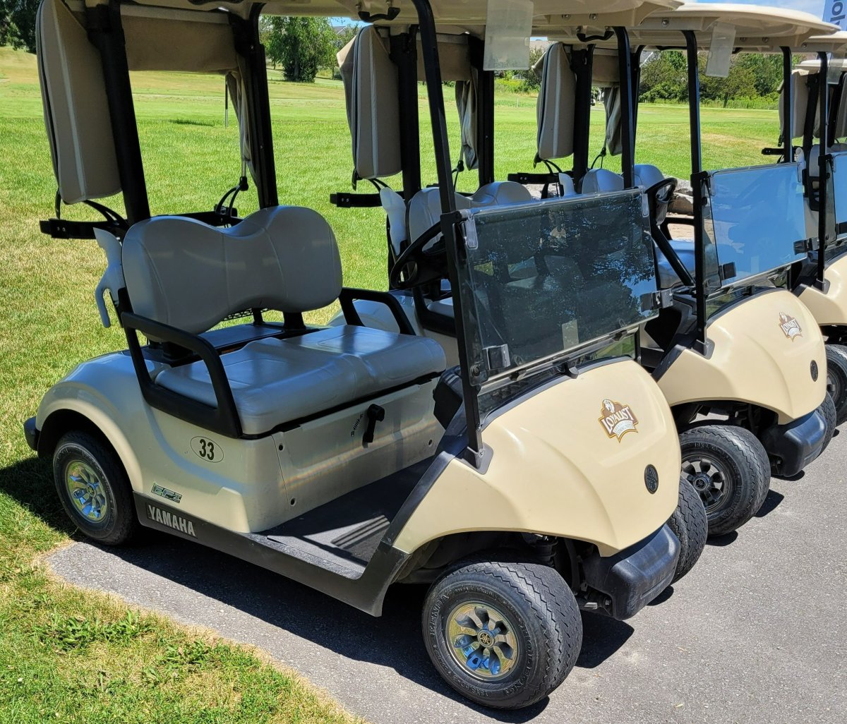 Lennox and Addington OPP say they're looking for three golf carts stolen from a local course.