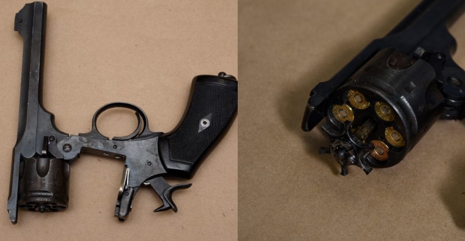 A loaded handgun was found on one of the suspects at the time of arrest, police said.