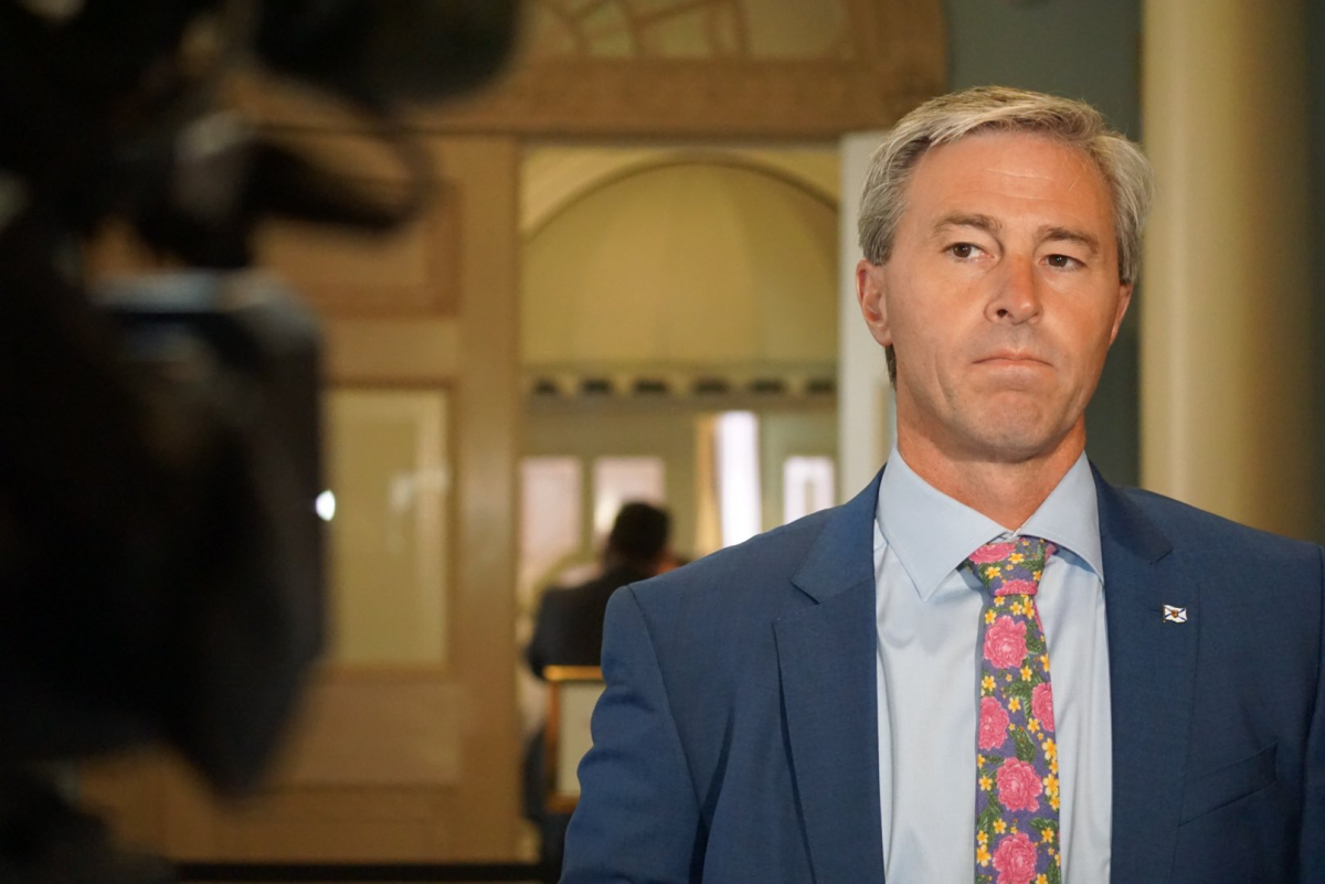 During a scrum Wednesday, Houston said the cost of the gallery is ‘out of control.’