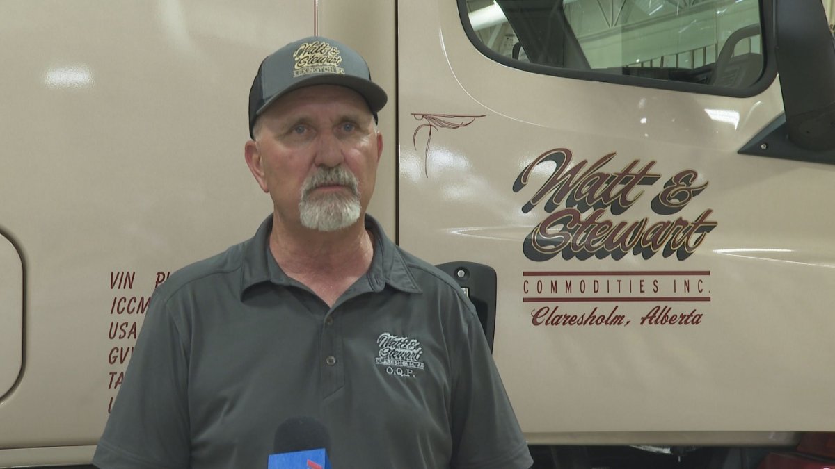 Longtime truck driver, John Stewart is not only seeing a shortage of drivers, but also trucks.