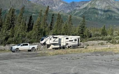 A look at the vehicle and trailer the couple are believed to be driving.
