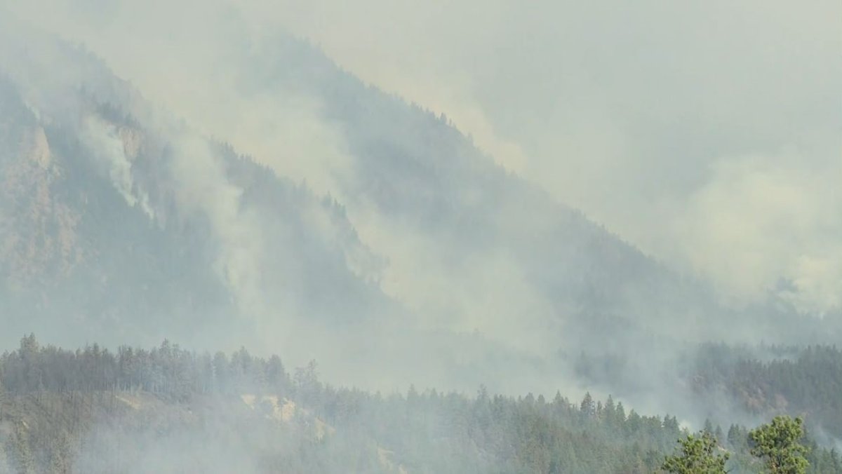 The Nohomin Creek wildfire is now 1,700 hectares.