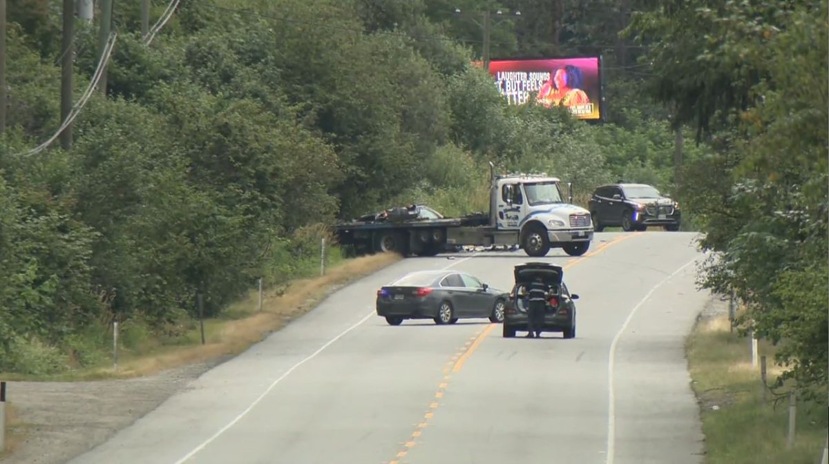 A major vehicle crash shut down a portion of Lougheed Highway near Maple Ridge, early Sunday morning.