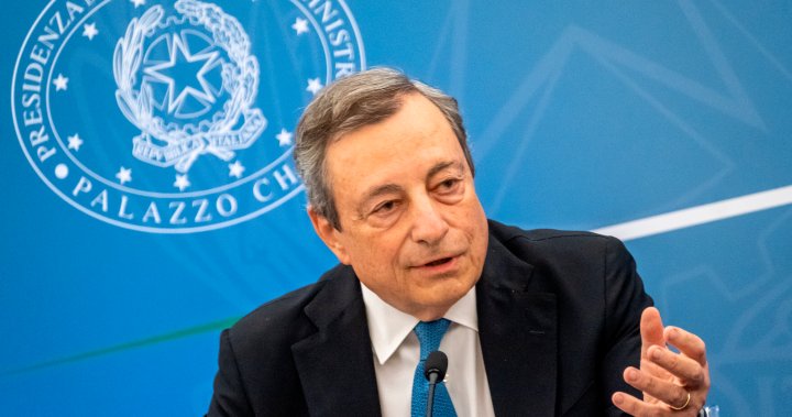 Italy’s prime minister, Mario Draghi, says he will resign as coalition collapses