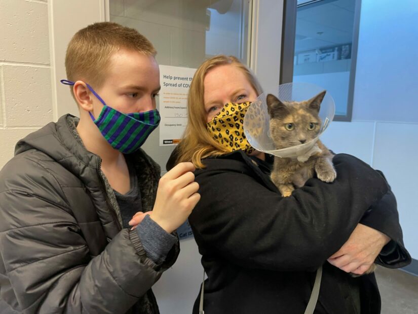 Miri is reunited with her owners after a months long journey.