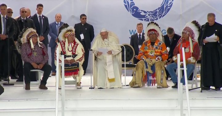 Pope Francis ‘deeply sorry,’ asks for forgiveness for residential schools during Alberta visit