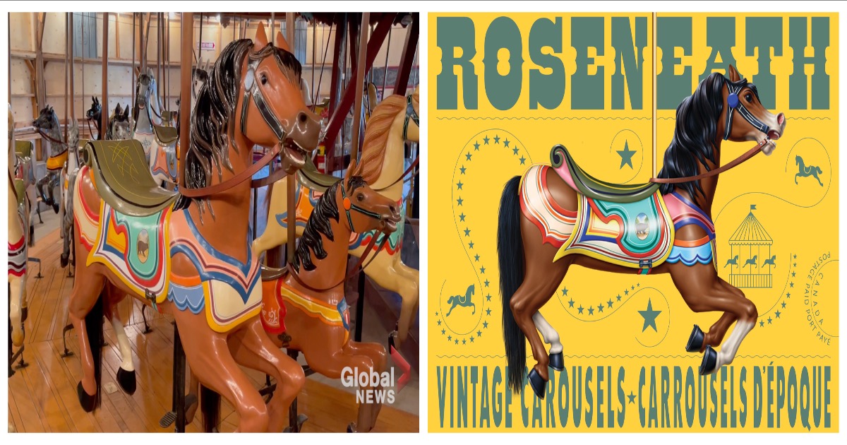 Roseneath Carousel appears on Canada Post stamps that salute