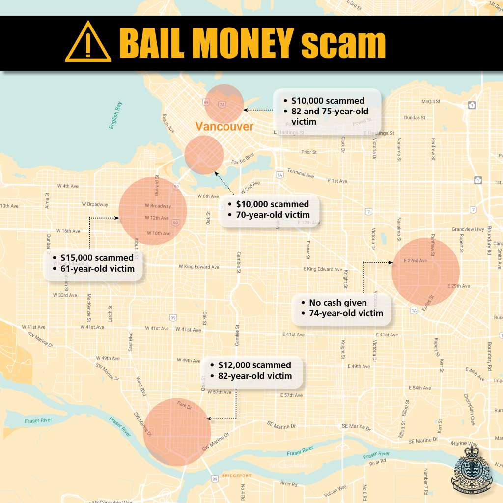 Vancouver police release photo of suspect in bail scam targeting seniors - image
