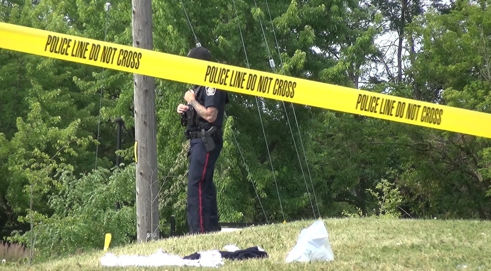 Peterborough police say a 16-year-old was stabbed near the rail bridge near George St. North and Dalhousie St. on Thursday, June 30, 2022.