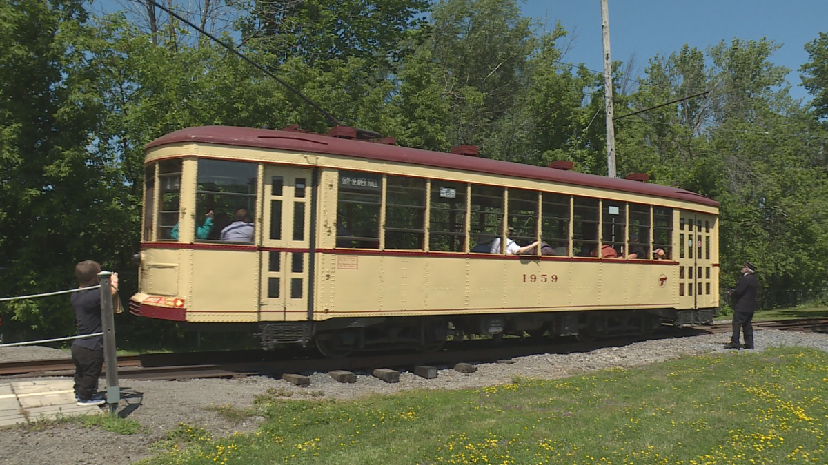 The Canadian Railway Museum's street car rides are running once again. Jul 23, 2022.