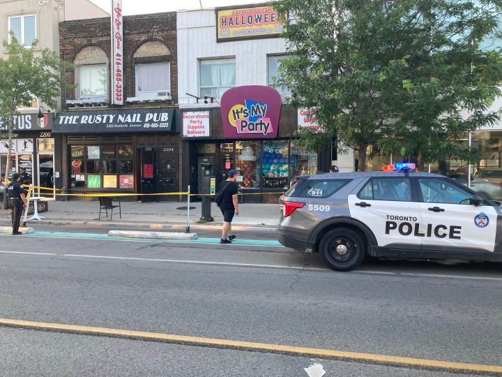Police responded to the Danforth and Woodbine avenues area Saturday evening for a stabbing.