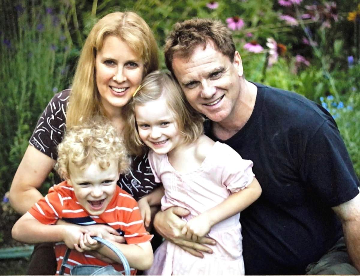 Paul Zilahi pictured with his family, before the collision