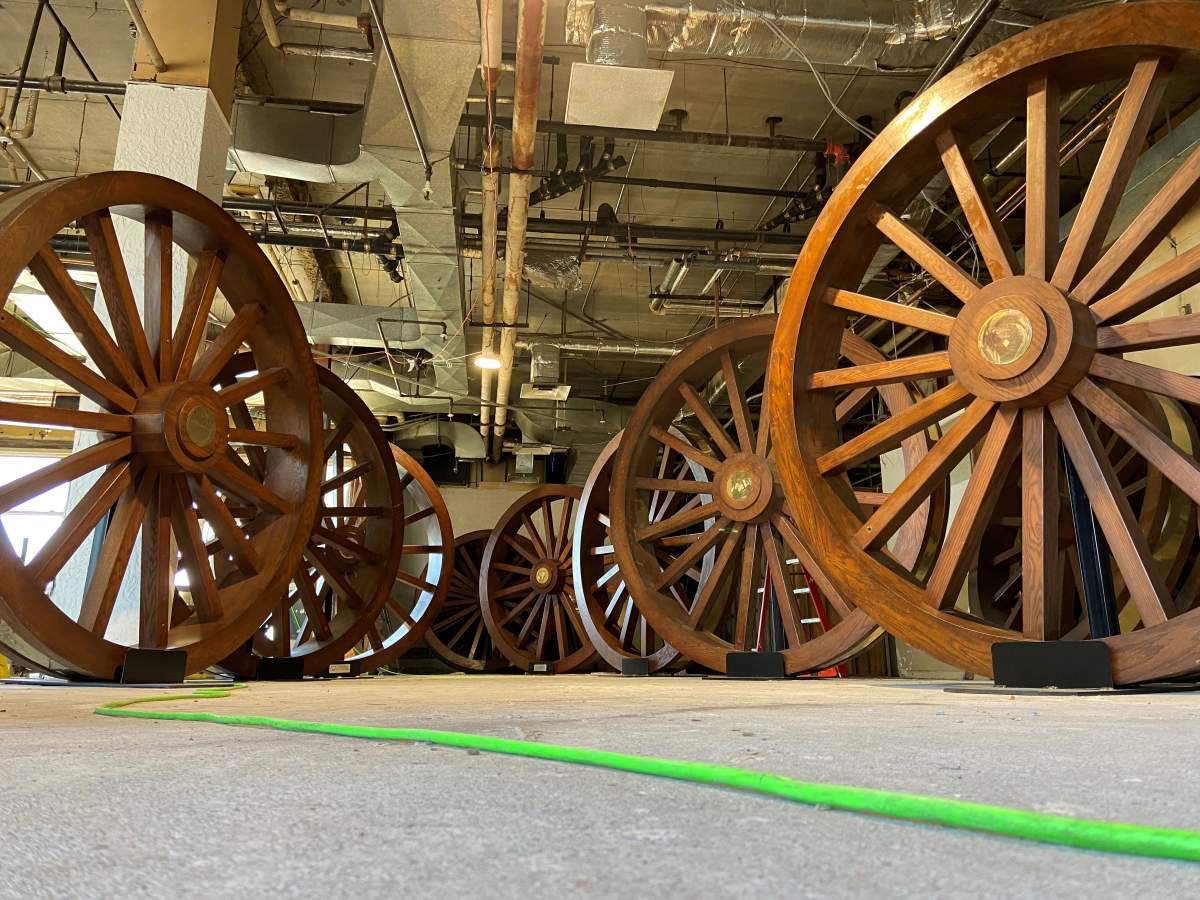 Wagon wheels found in T&C.