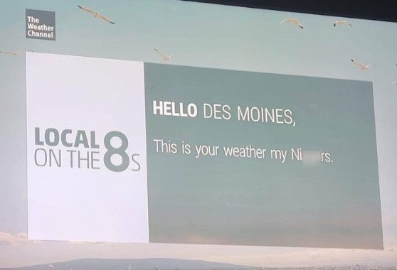 The Weather Channel apologizes after N-word appears on . broadcast -  National 