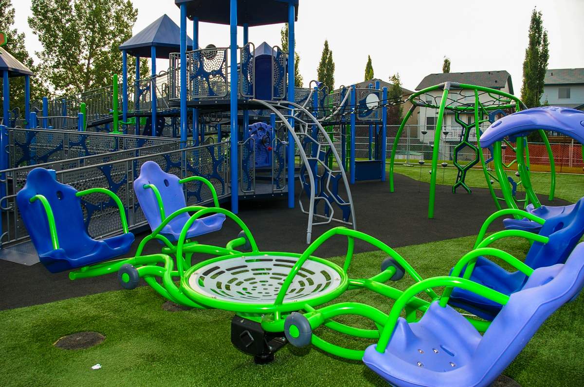 The city of Calgary said 10 new inclusive and accessible playgrounds are now available for use around the city as oh Aug. 3, 2022.