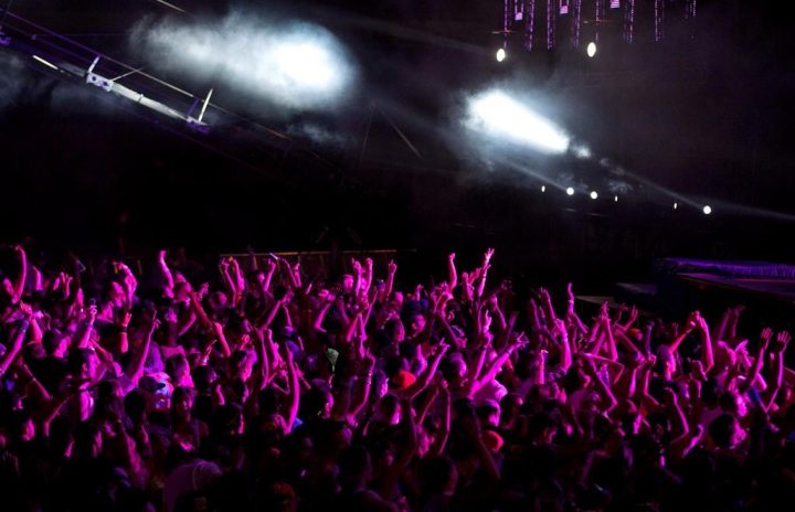 Carnival goers dance at the main stage at the Electric Daisy Carnival in Las Vegas, Friday, June 24, 2011. Organizers of an Ontario electronic music festival Ever After say ticket holders should "plan accordingly" after the township declined to allow the event to move forward. 