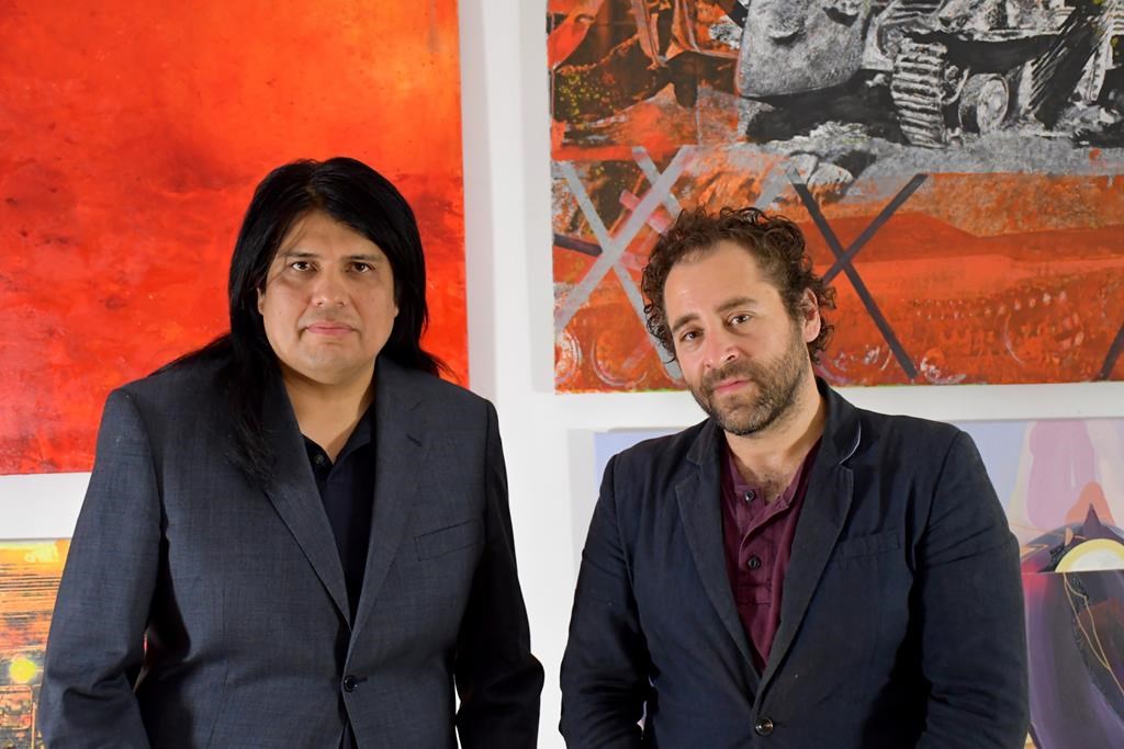 Winnipeg-born Michael Rubenfeld (right) and California native James Arellano work with FestivALT, a Krakow-based Jewish Arts and Activism organization. The organization is overseeing a global art auction to raise funds for groups helping with war efforts in Ukraine. Artwork included in the auction comes from prominent Ukrainian artists. 