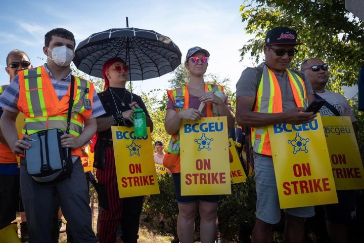 BC General Employees’ Union bans overtime as job action continues
