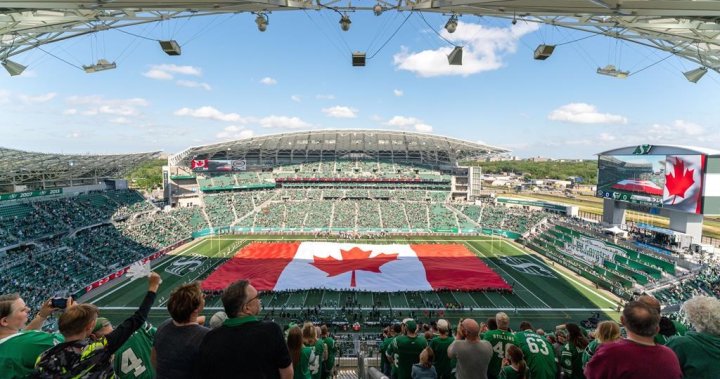 Saskatchewan Roughriders score $7.2M net profit in 2022-23, hosting Grey Cup boosts revenue  | Globalnews.ca