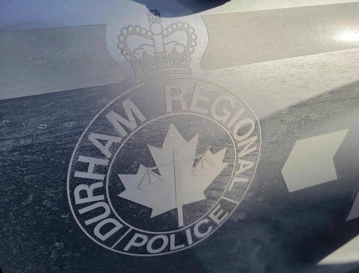 A Durham Police Vehicle is shown in Bowmanville, Ontario on Sunday Feb. 13, 2022.
