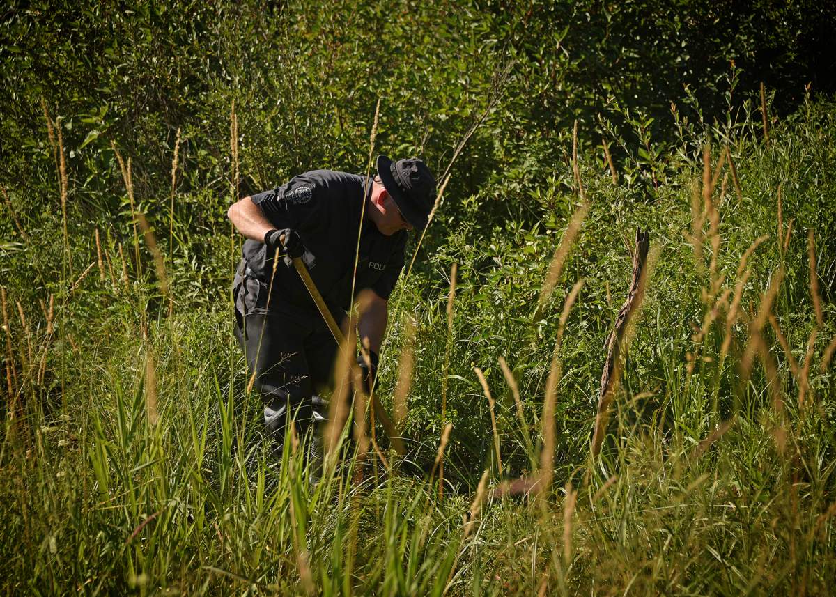 Calgary police search for the remains of Tammie Doreen Howard, also known as Irish, on Siksika Nation starting August 6, 2022.