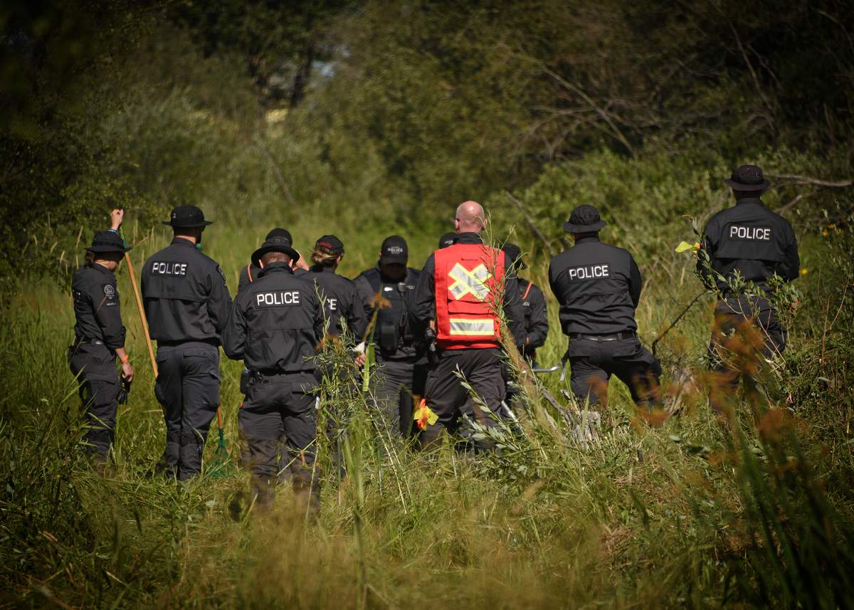 Calgary police search for the remains of Tammie Doreen Howard, also known as Irish, on Siksika Nation starting August 6, 2022.