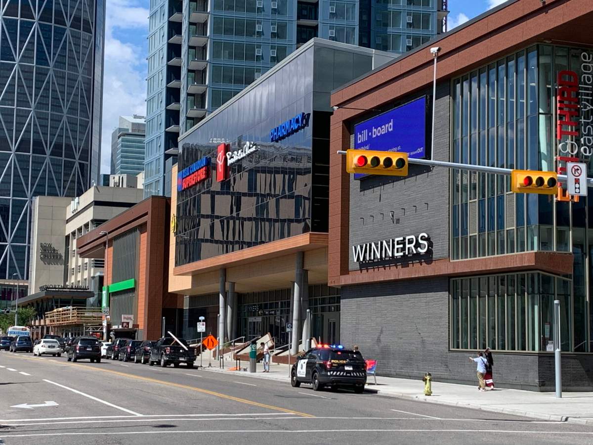 Calgary Police Service is investigating a shooting near the East Village Superstore on Tuesday afternoon.