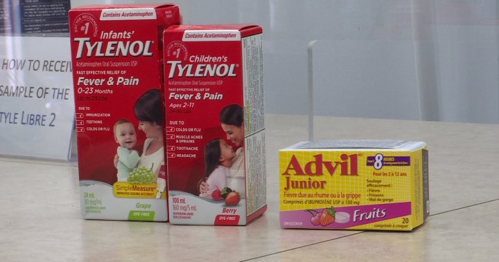 Kingston, Ont. experiencing children’s Tylenol shortages in parts of the city