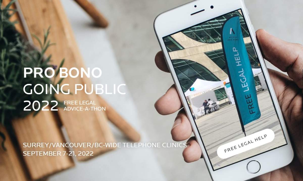 Global BC supports Pro Bono Going Public – Free Legal Advice-a-thon - image