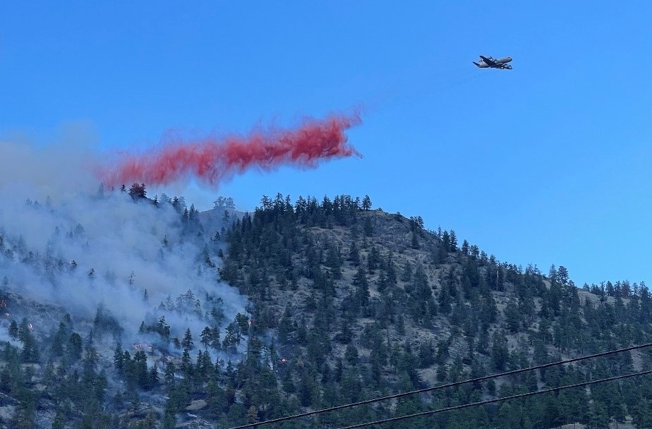 The Richter Mountain wildfire situated 17 kilometers west of Osoyoos is now classified as being held.