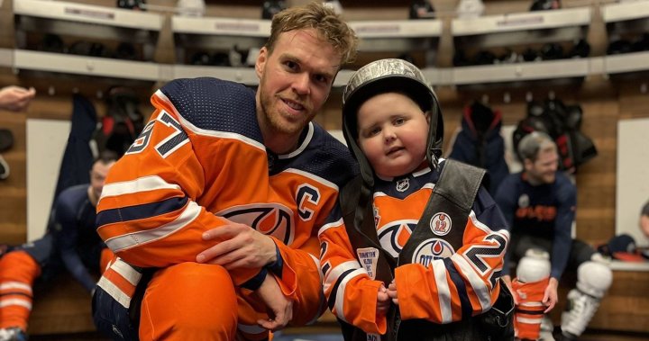 Edmonton Oilers remember young fan Ben Stelter: ‘So strong, so brave, such a fighter’