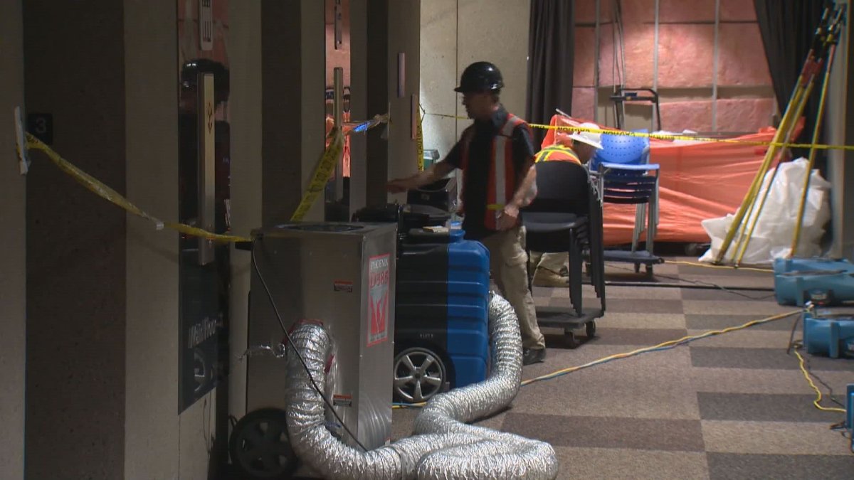 City of Calgary officials continue to assess the damages at city hall with impacted services expected to remain at alternate locations for weeks. 