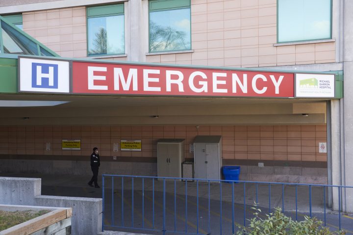 The Emergency Department at Michael Garron Hospital is pictured in Toronto on Nov. 14, 2020. 