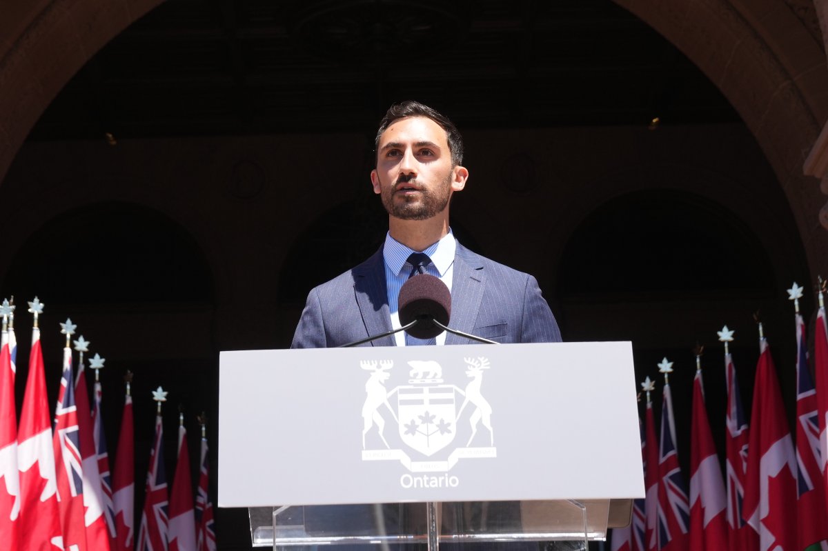 Stephen Lecce, minister of education, at Queen’s Park in Toronto on June 24, 2022.