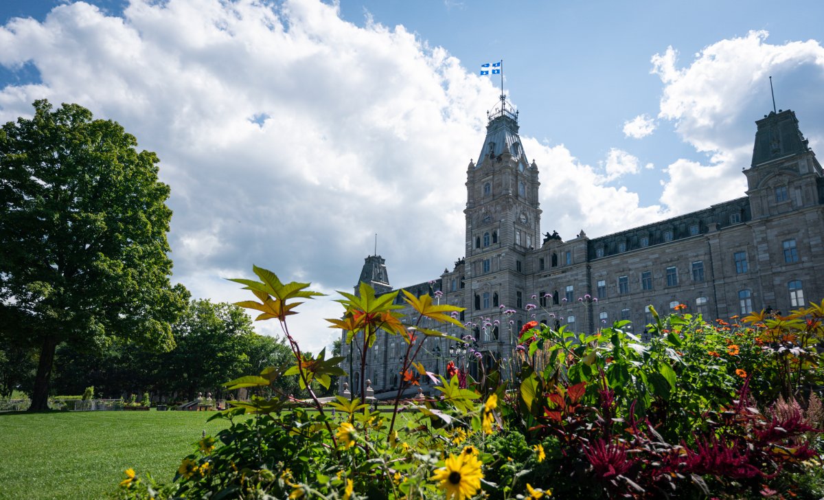 The Quebec legislature is pictured in Quebec City, Thursday, Aug. 13, 2020. 
