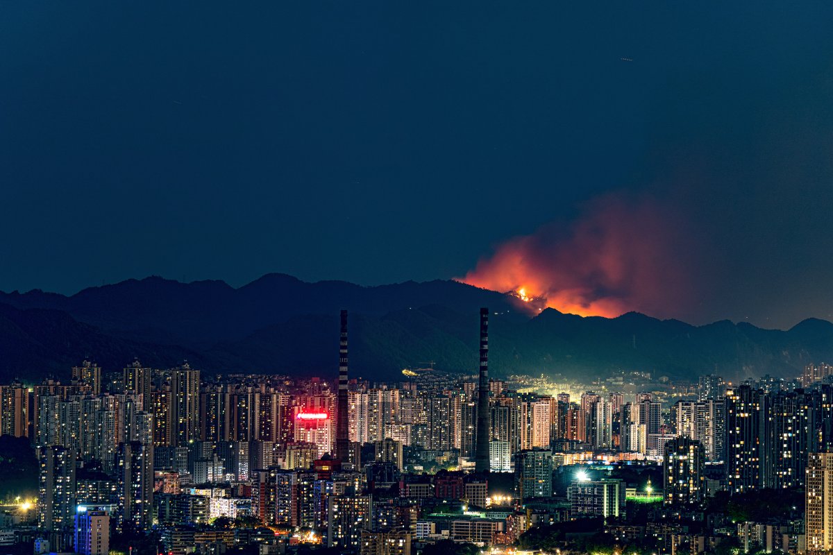 China forest fires