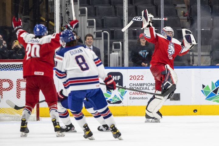 Czechs beat Americans 4-2 in quarterfinal upset at World Juniors