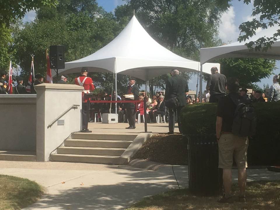A ceremony has been held along Hamilton's lakefront to mark the 80th anniversary of the Dieppe Raid.