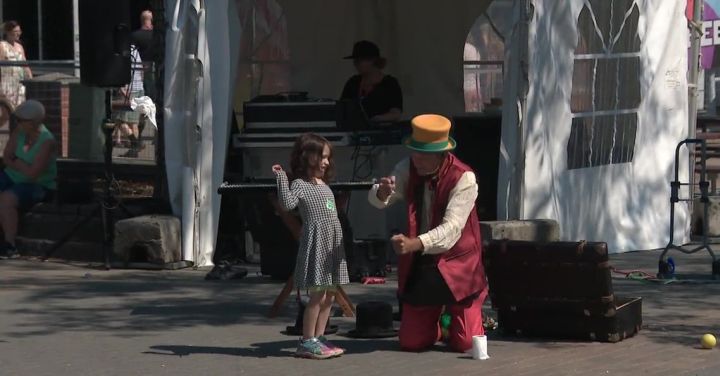 A performer at the 2022 Edmonton Fringe Festival.